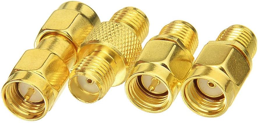 Superbat SMA Female/Male to RP-SMA Female/Male RF Coaxial Coax Adapter Connector Kit