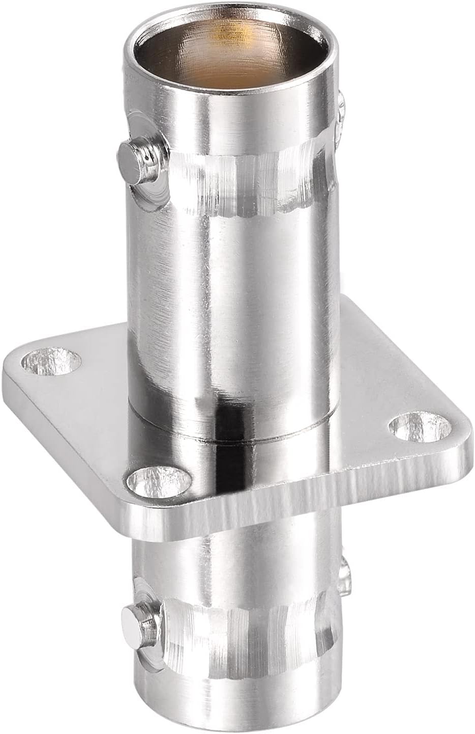 Superbat BNC Female to Female Adapter Connectors Flange 4 Hole Panel Mount BNC Bulkhead Connector 2pcs