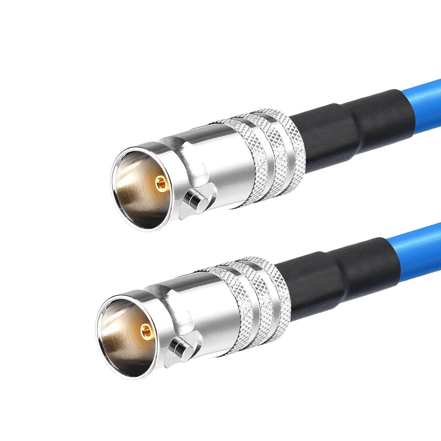 Superbat SDI Cable 8inch BNC Female to Female Barrel Connector 75 Ohm Belden 1694A Jumper for HD-SDI/3G-SDI/6G-SDI/4K/8K SDI Video Camera Cable (2Pcs)