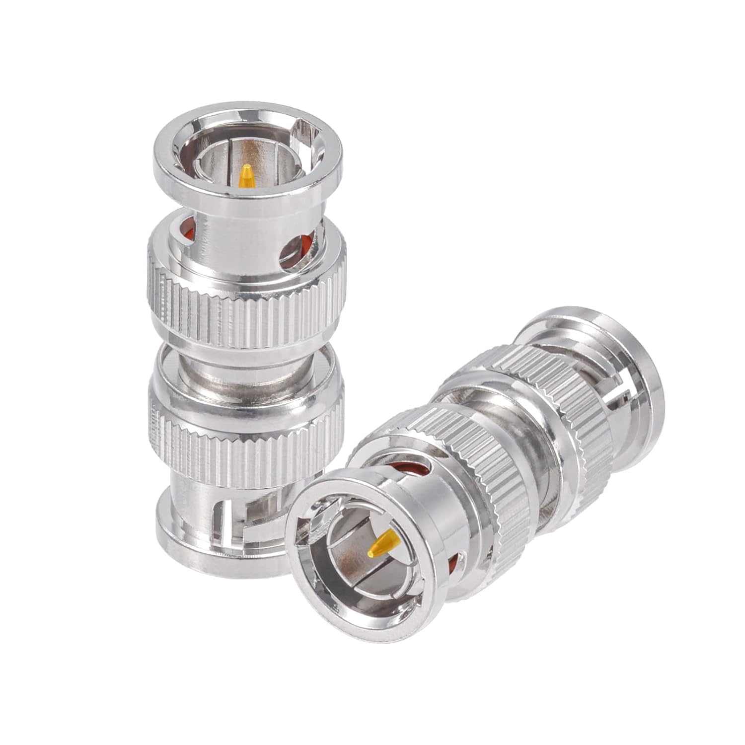 Superbat BNC Male Adapter 75 Ohm Coupler Connector for 3G/6G HD SDI Cable Switcher CCTV Video Transmitter Camera System 2-Pack