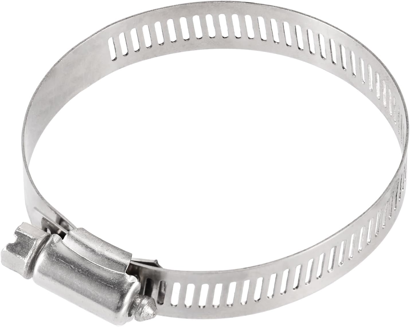 Superbat Adjustable Stainless Steel Clamps 10-Pack Adjustable 46-70 mm Size Range Worm Gear Fuel Line Clamp