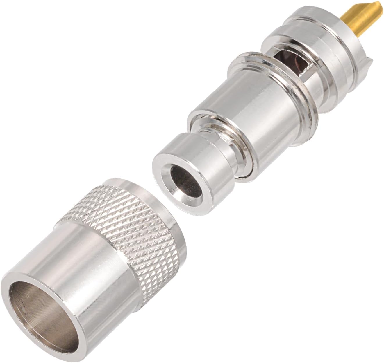 Superbat PL259 Coax Connectors PL259 UHF Male Solder Coax Connector for RG8X RG58 LMR240 RG8 Coaxial Cable Compatiable with Ham Radio CB Antenna etc.5-Pack