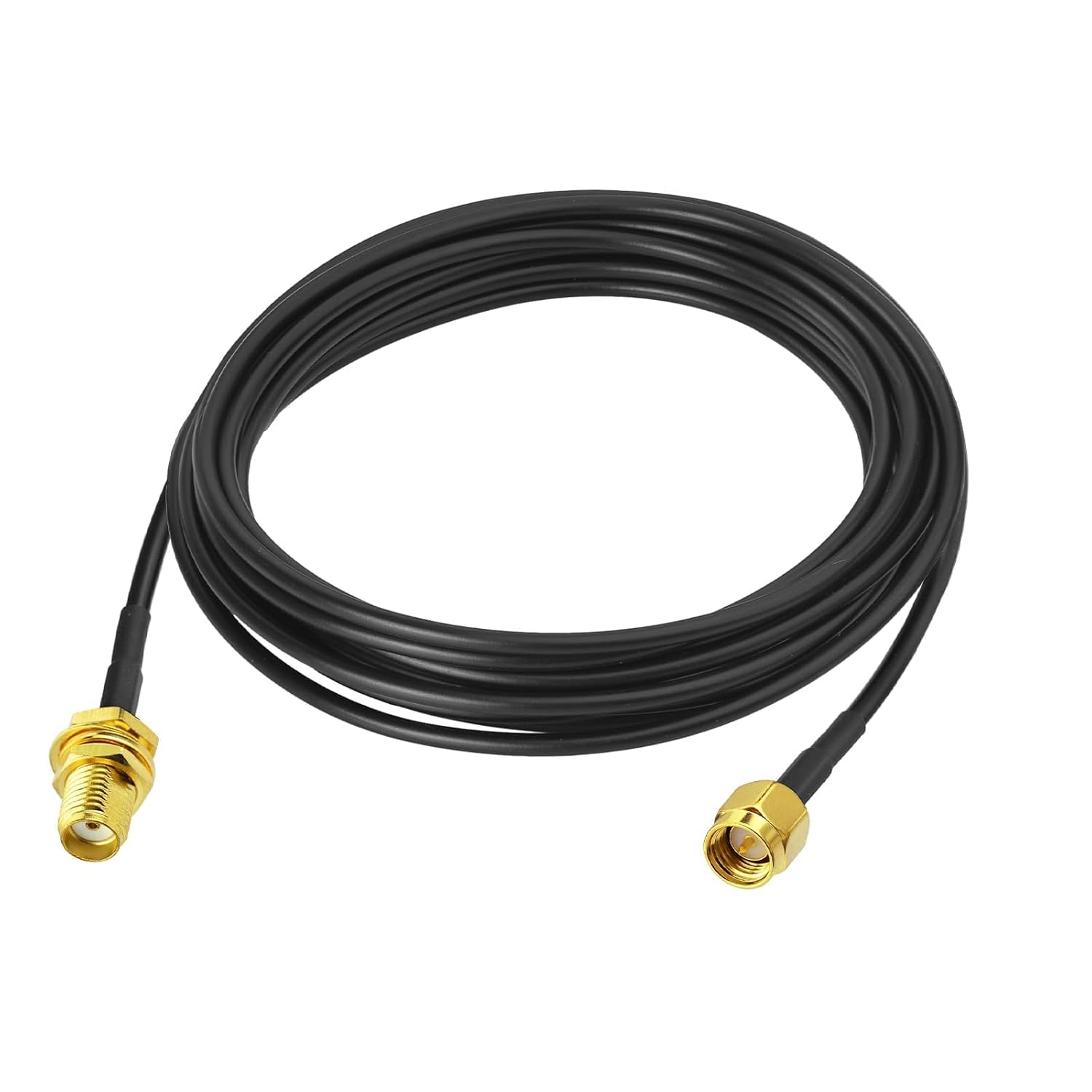 Superbat SMA Male to SMA Female Bulkhead Cable 10ft 50 Ohm Coax Cable for SDR Antenna Ham Radio, 3G 4G LTE Antenna, ADS-B, GPS Meter Radio etc.