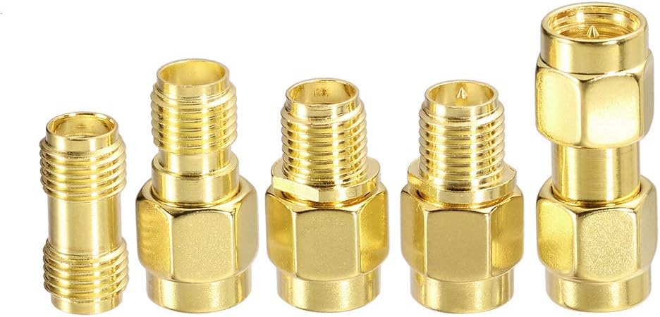 SUPERBAT SMA Male to Female Bulkhead RG58 Coaxial Cable 15ft + 5pcs SMA to SMA/RPSMA Adapter Kit for WiFi SDR FPV Antenna Ham Radio 3G 4G 5G LTE ADS-B GPS Wireless Adapter etc.