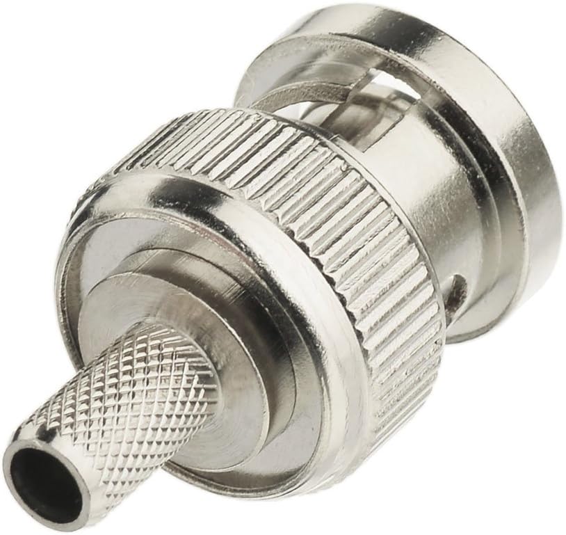 SUPERBAT BNC Crimp Connectors Kit - BNC Male & Female Crimp Solder Attachment Connector Kit for RG58, RG303, RG223, RG142, RG400, LMR195 Low Loss Coax Cable (10 Pack)