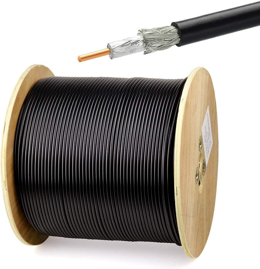 SUPERBAT High-Power CB Coax Cable UHF Male PL-259 to PL-259 UHF Jumper 3ft KSR240 Cable for HAM Radio CB Radio Antenna Analyzer Dummy Load SWR Meter