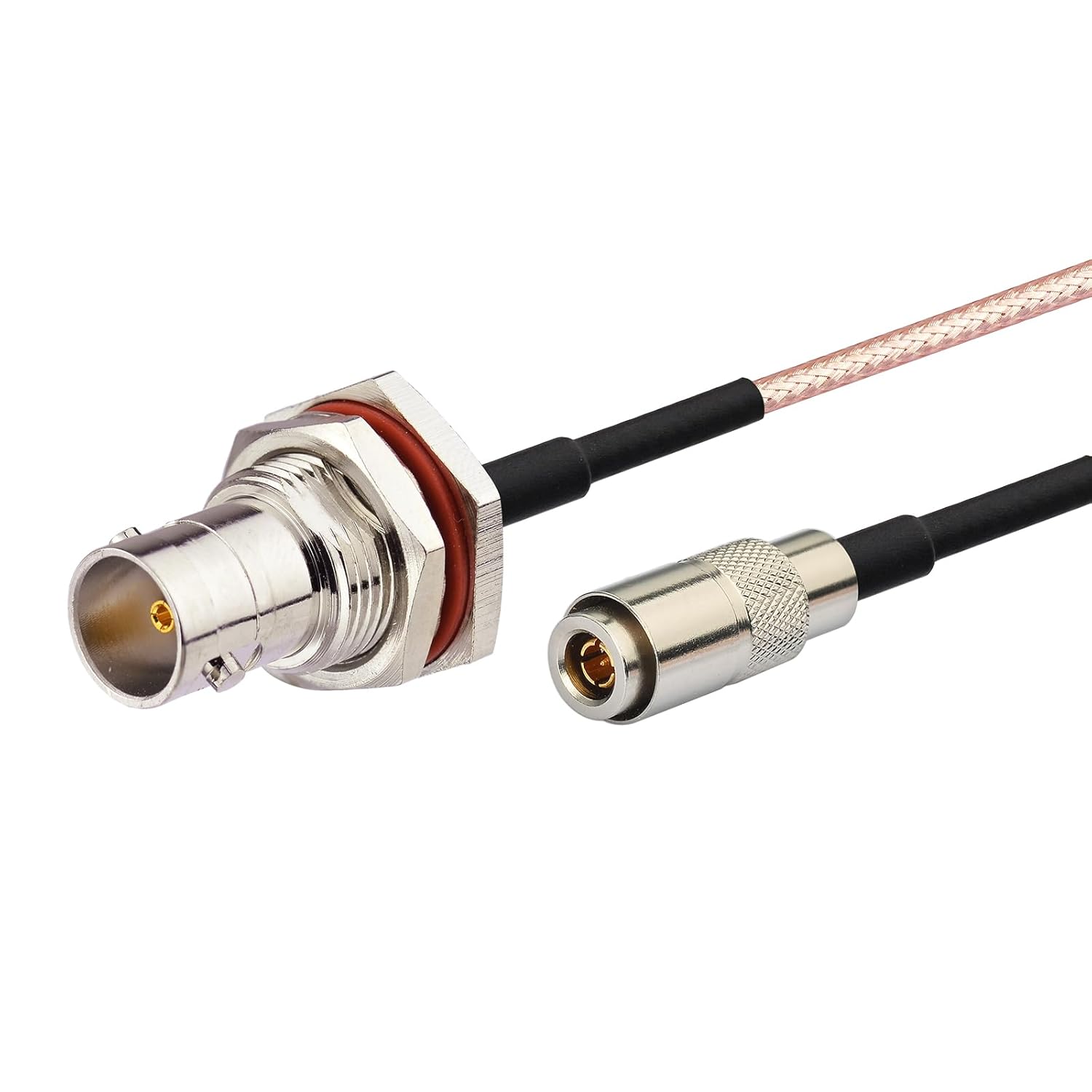 Superbat SDI Cable DIN 1.0/2.3 Male to BNC Female 75 Ohm RG179D Double Shielded Cable 12inch for Blackmagic RED Camera HD/3G-SDI Video 2-Pack