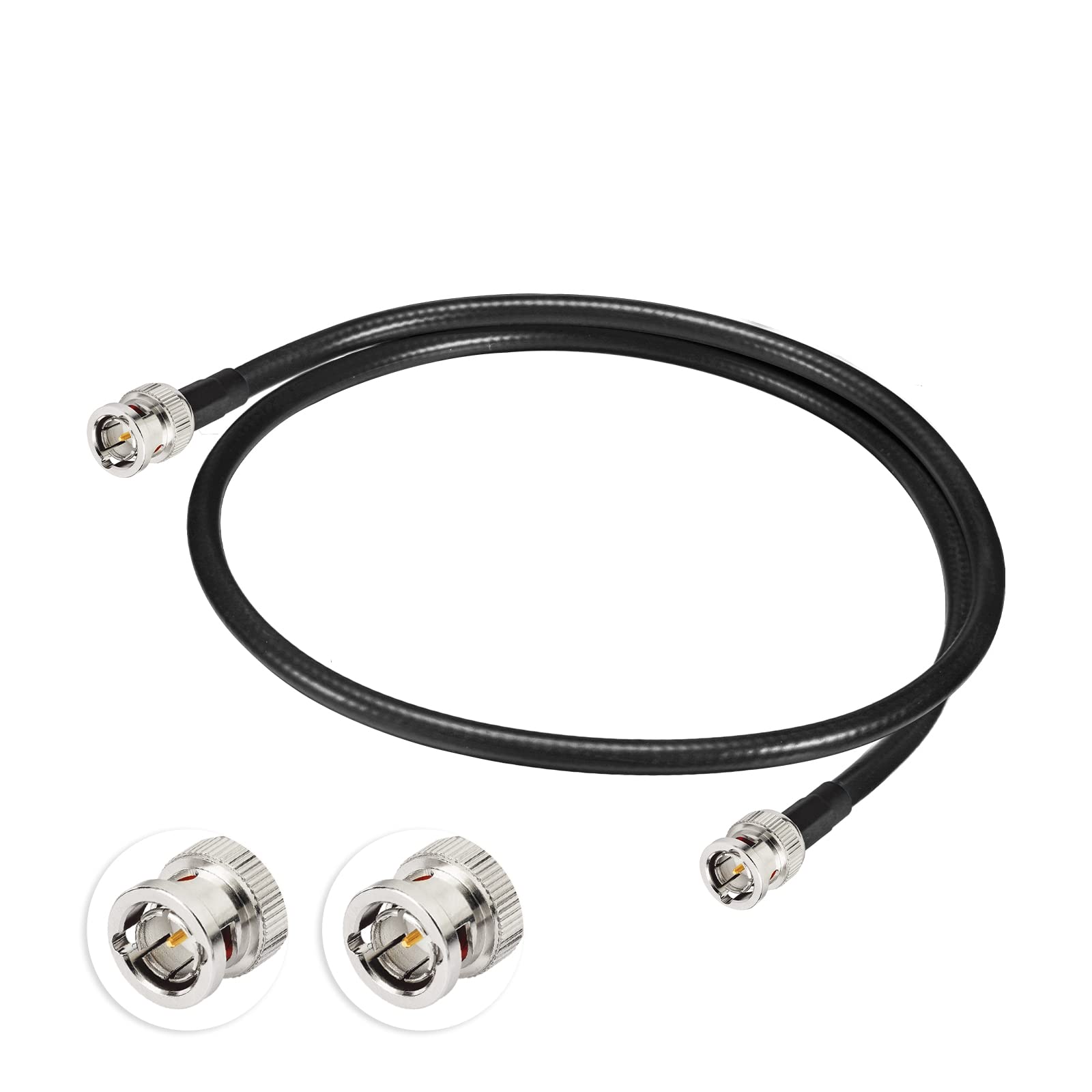 Superbat SDI Cable 50ft BNC Cable 3G/6G/12G (Belden 1694A Black) Supports HD-SDI/3G-SDI/4K/8K Video Security Camera CCTV Systems, SDI Precision Video Wire