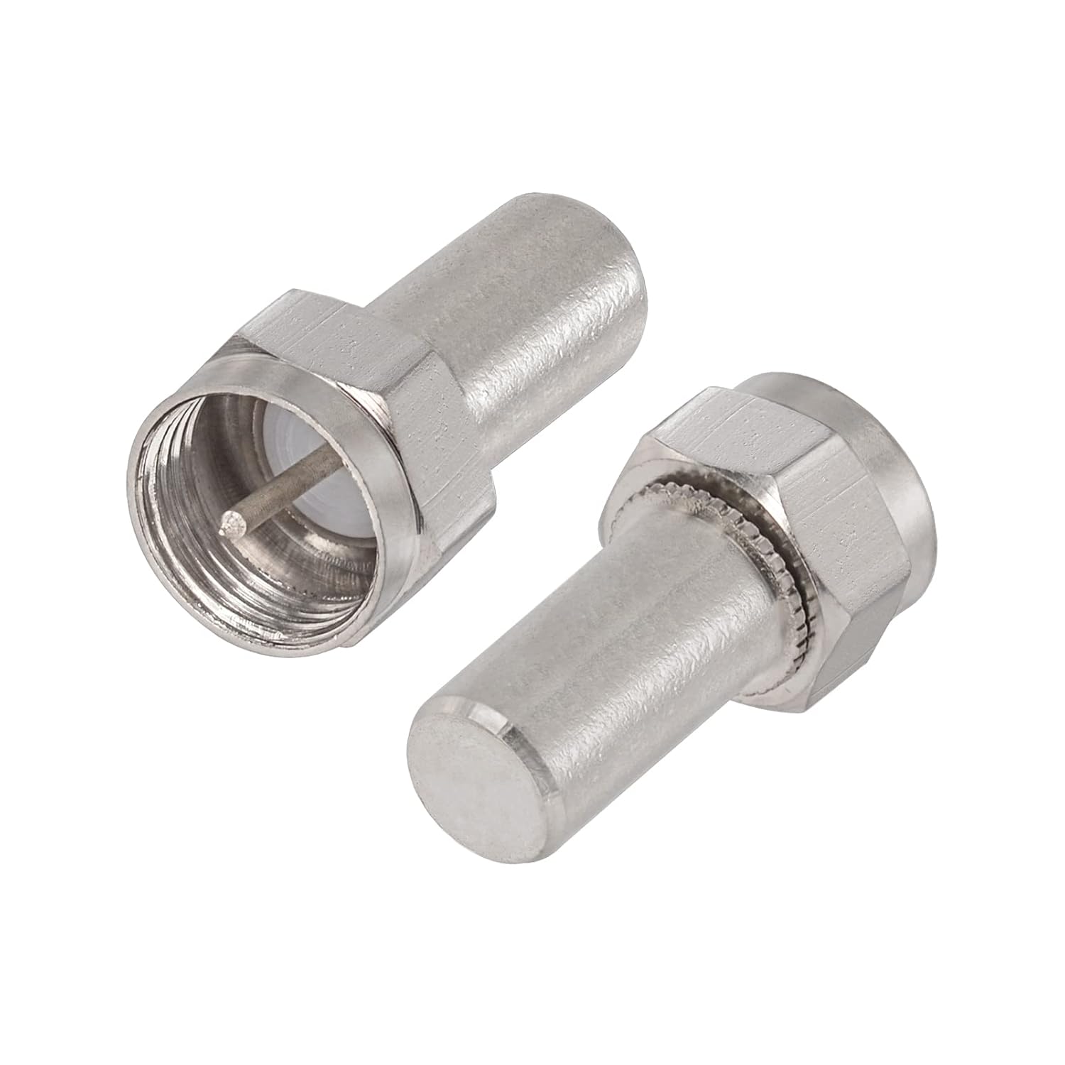 Superbat F-Type 75 Ohm Coaxial Terminator F Male Coax Cap Cover for Coax Splitter Coaxial Cable AMP TV Antenna Wall Plates 4-Pack