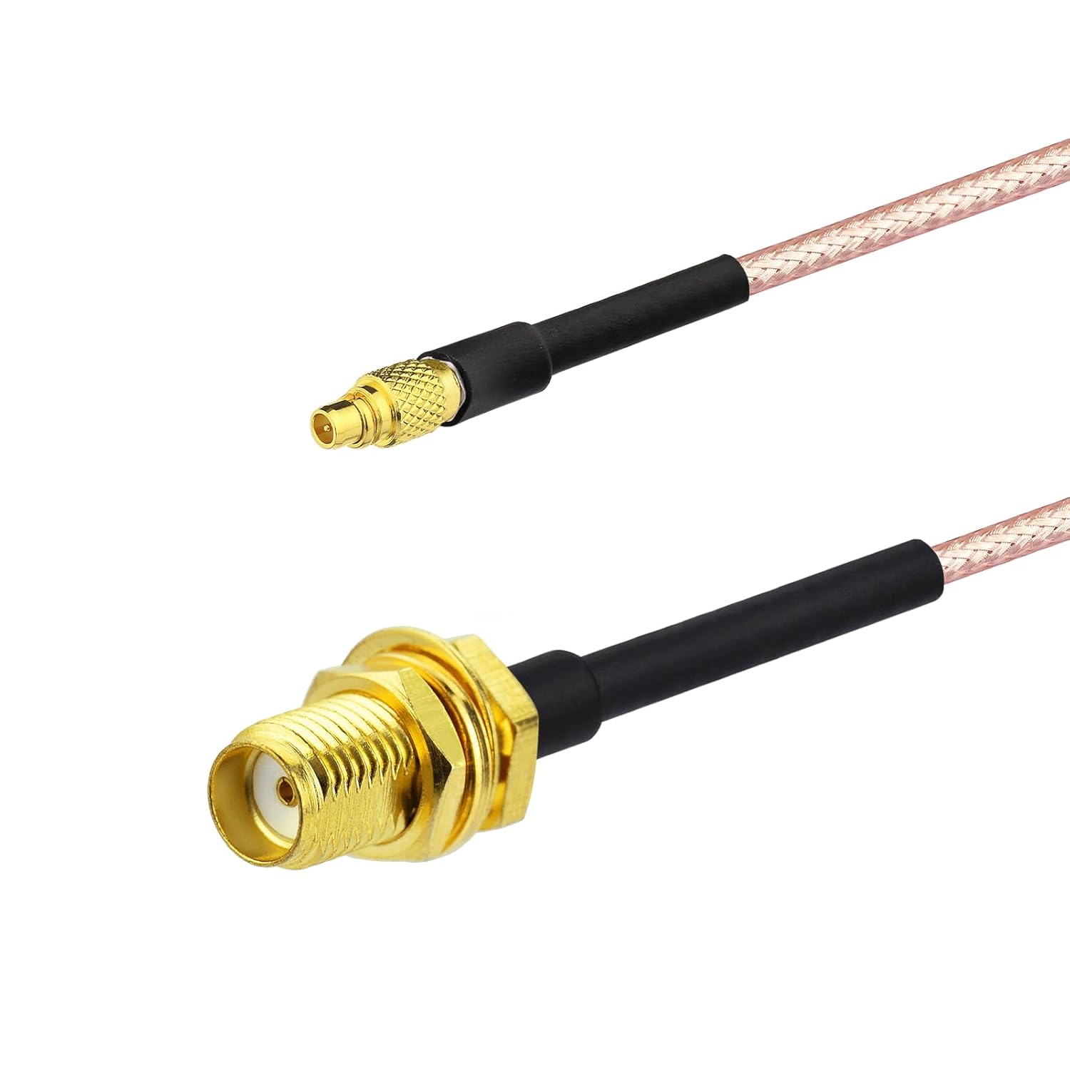 Superbat SMA to MMCX Coax Cable MMCX Male to SMA Female Adapter Extension Cable 10CM for Wi-Fi Routers FPV Drones Multicopter Antennas GPS Analyzer etc.4-Pack