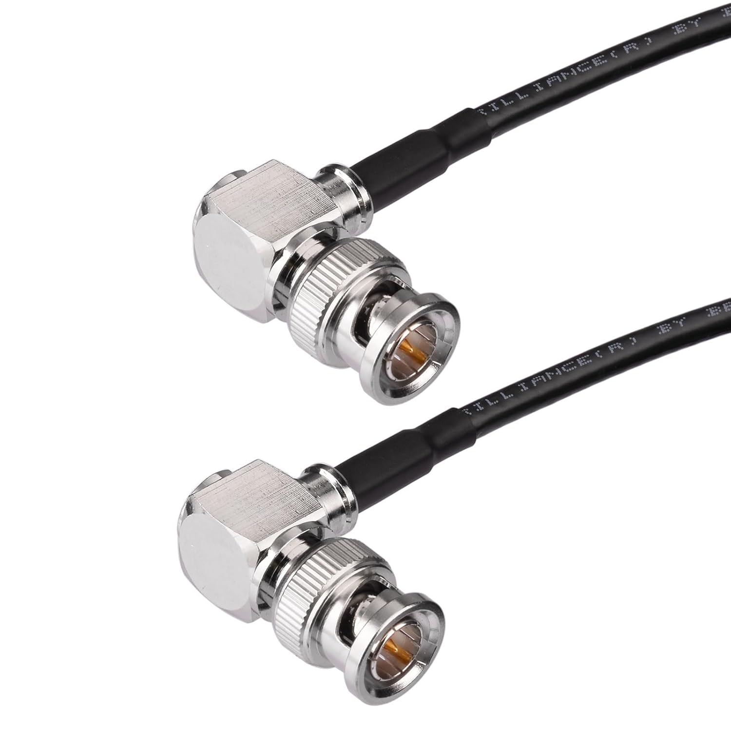 Superbat SDI Cable BNC Cable 75 ohm BNC Male to Male Right Angle Belden 1855A SDI Video Cable 10ft Support HD-SDI/3G-SDI/4K/8K Video for Monitor SDI 4K Video Switch Camera Converter etc.