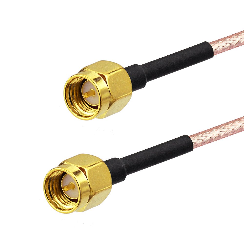 Superbat SMA Male to SMA Male Coaxial Cable RG316 SMA Coax Cable 50 Ohm for 3G 4G LTE WiFi Antenna Analyzer Router RTL SDR Dongle SWR Meter MMDVM Units etc. 2-Pack