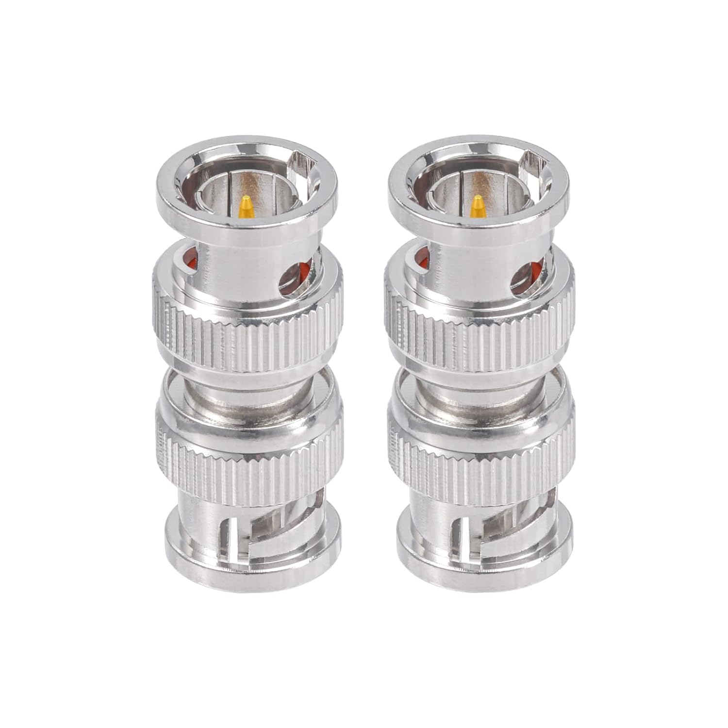 Superbat BNC Male Adapter 75 Ohm Coupler Connector for 3G/6G HD SDI Cable Switcher CCTV Video Transmitter Camera System 2-Pack