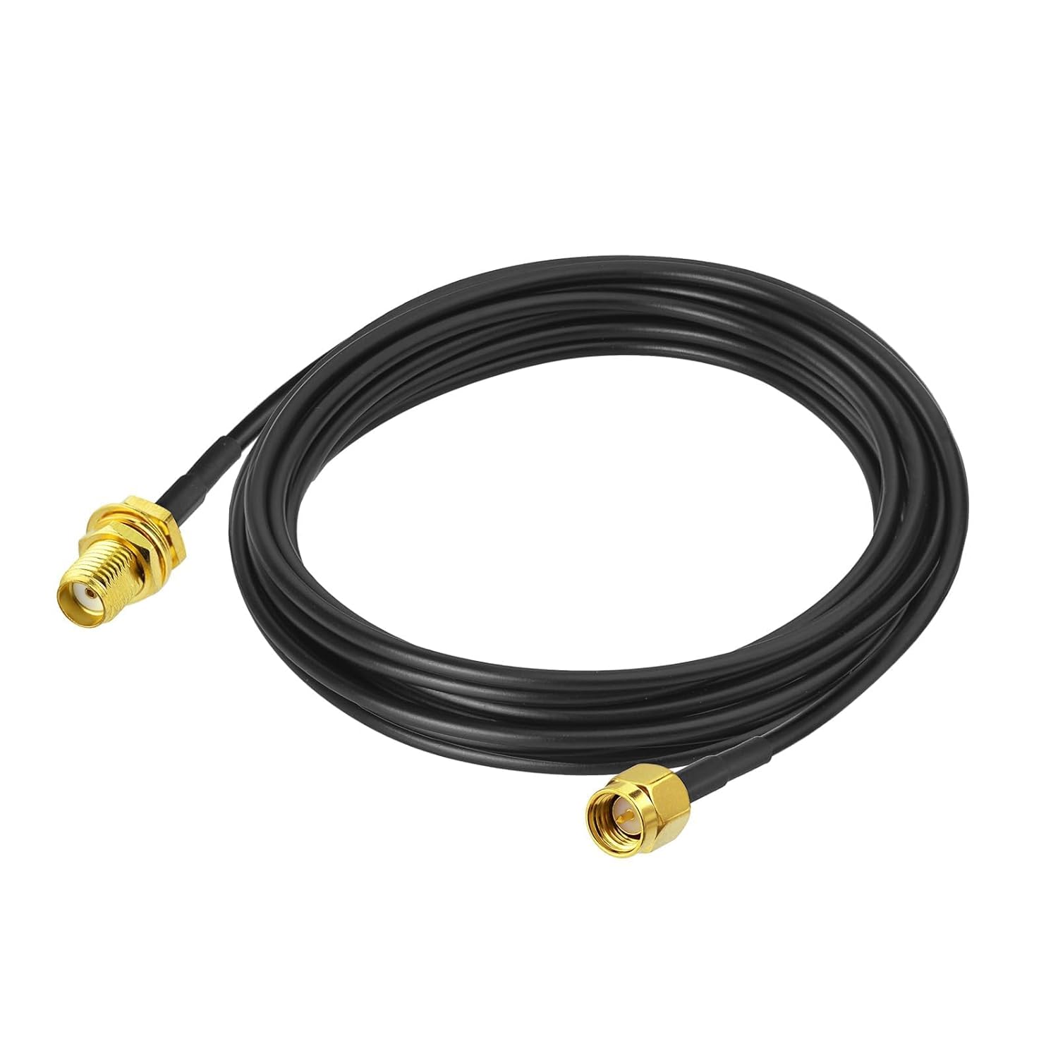 Superbat SMA Male to SMA Female Bulkhead Cable 10ft 50 Ohm Coax Cable for SDR Antenna Ham Radio, 3G 4G LTE Antenna, ADS-B, GPS Meter Radio etc.