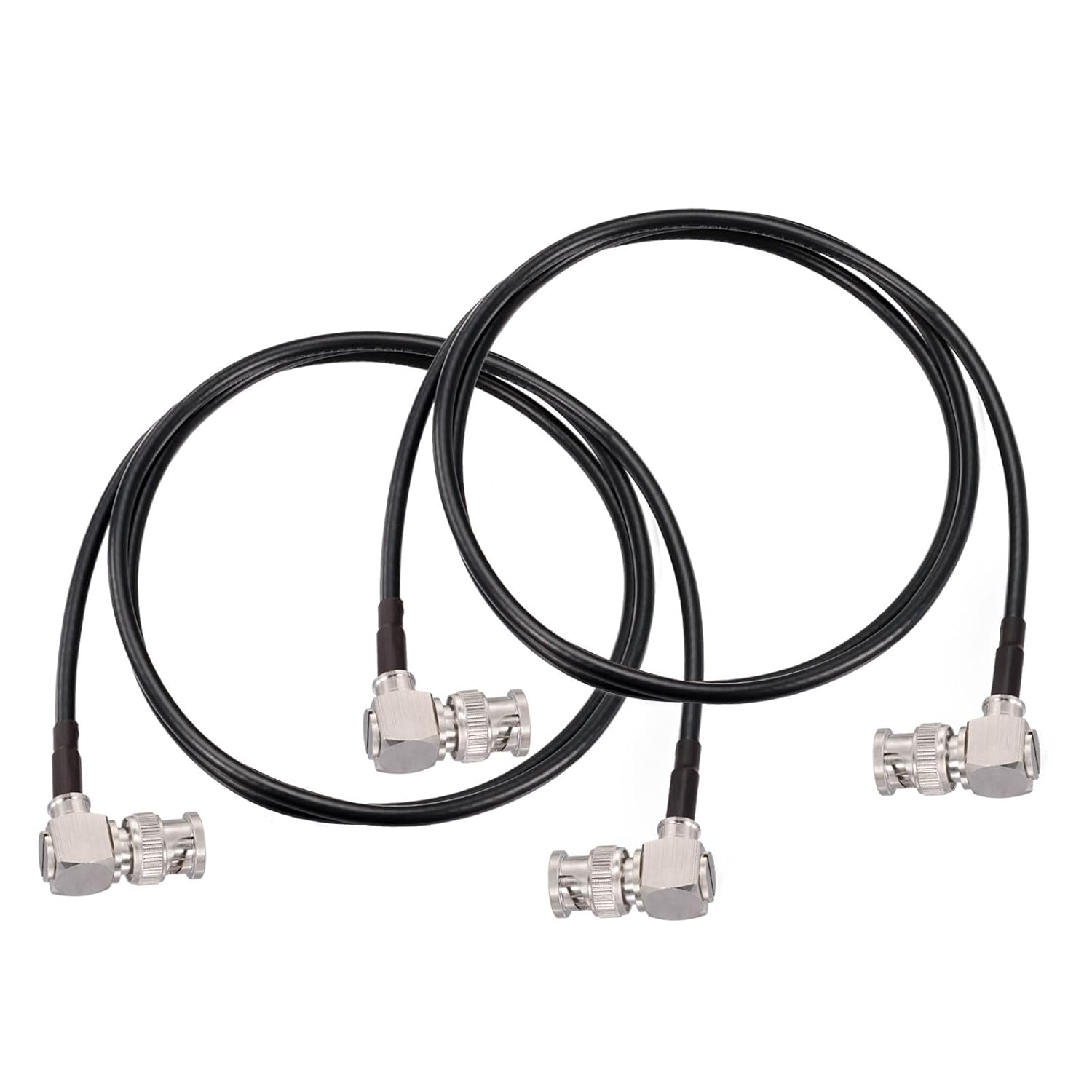 Superbat Thin 3G/6G/12G SDI Cable BNC Cable 75 Ohm Precision SDI Video Cable Right Angle Supports HD-SDI/3G-SDI/4K/8K Monitor Surveillance DVR Recorder