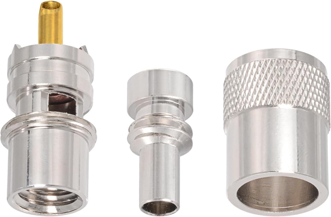 Superbat PL259 Coax Connectors PL-259 UHF Male Solder Cable Connector for RG58 RG8X LMR240 RG8 Coaxial Cable Ham Radio Antenna CB Antenna etc.2-Pack