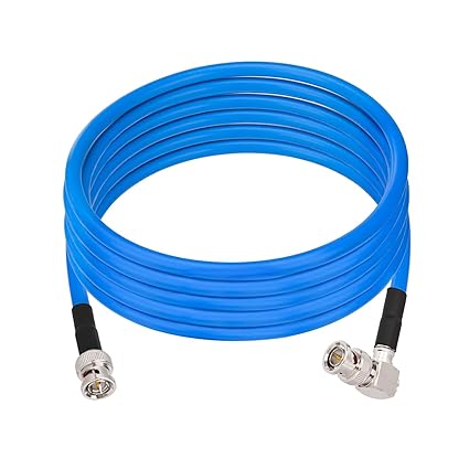 Superbat 3G/6G/12G SDI Cable  Short Right Angle BNC Male to Male Belden 1694A Video Cable 75 Ohm BNC Jumper Supports HD-SDI/3G-SDI/4K/8K,for Cameras CCTV Monitor SDI Video Equipment
