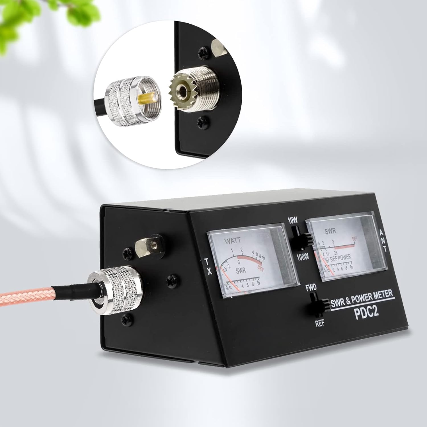 Superbat CB Coax Cable 20ft Low Loss PL-259 UHF Male to Male High Power RG142 Jumper 50 Ohm Coax Cable for HAM Radio CB Radio Antenna Analyzer Dummy Load SWR Meter