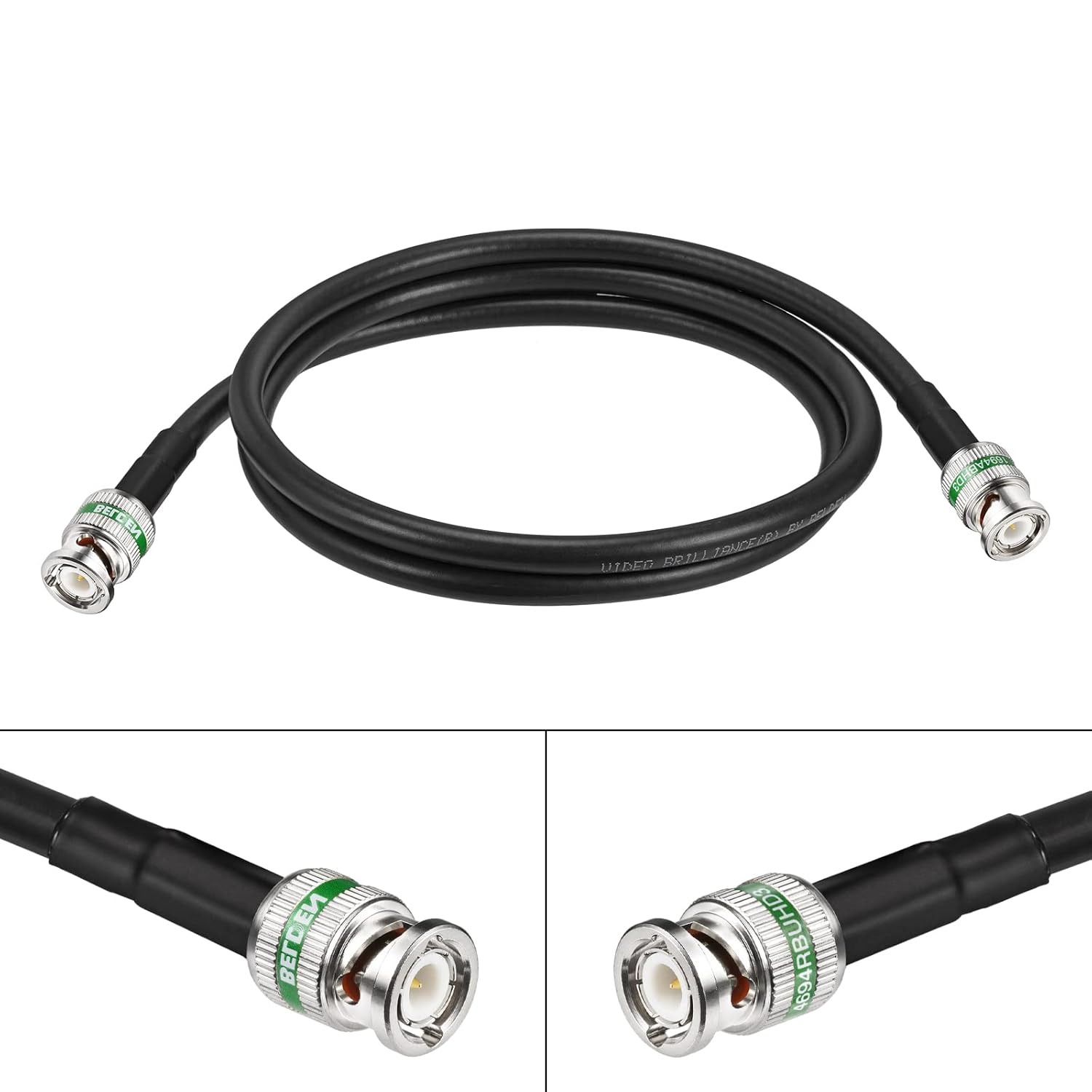 Superbat 12G SDI Cable 4K UHD SDI Video Cable 75 Ohm BNC Cable Belden 4694R Supports 6G-SDI 12G-SDI 4k/8k Video for Blackmagic Design Video Hub, Security Camera SDI Converter