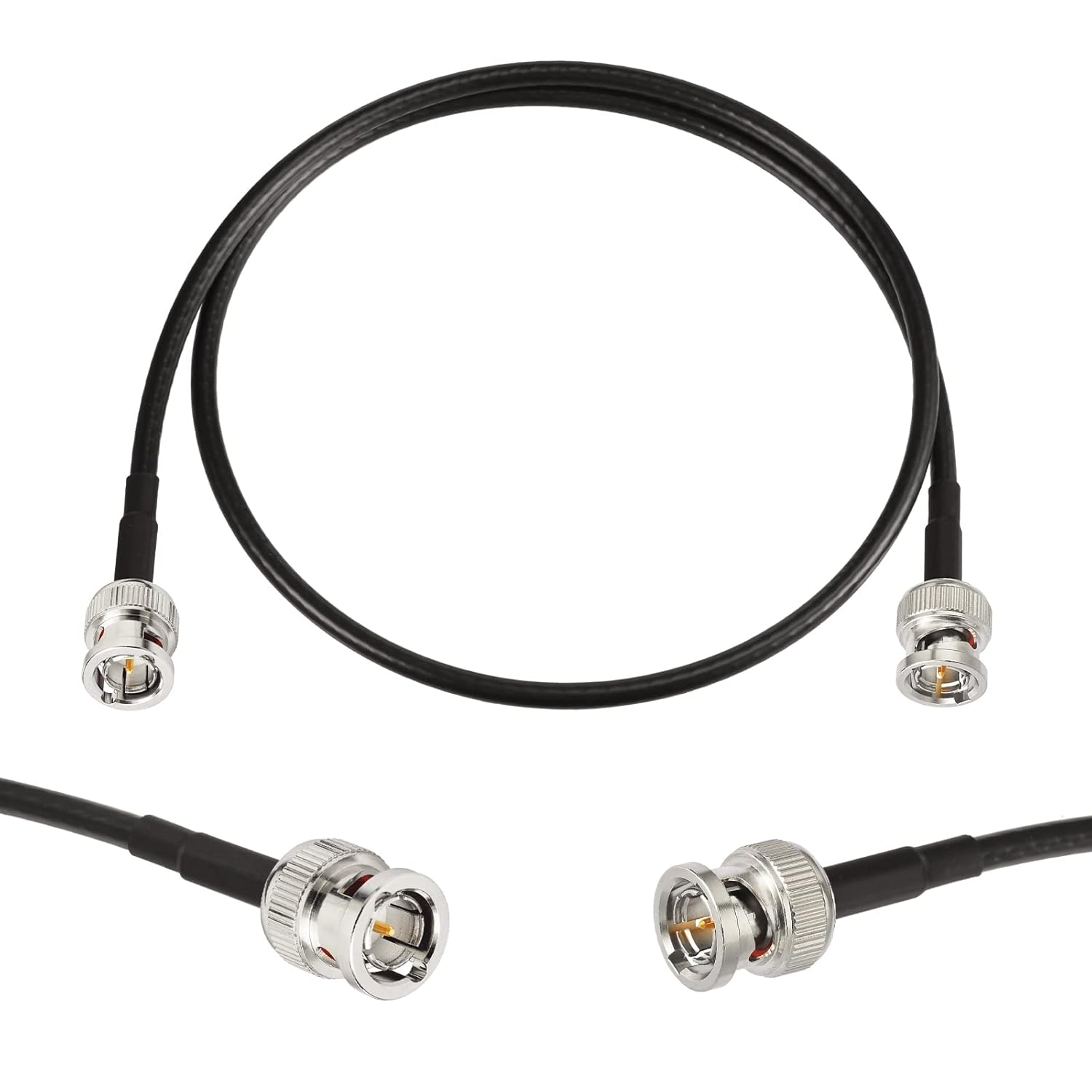 Superbat 3G/6G/12G SDI Cable 4K BNC Cable (Belden 4855R), 1ft/2ft/3ft, Supports 1080p/4K /8K/3G-SDI, UHD Precision Video Cable for Surveillance Camera System