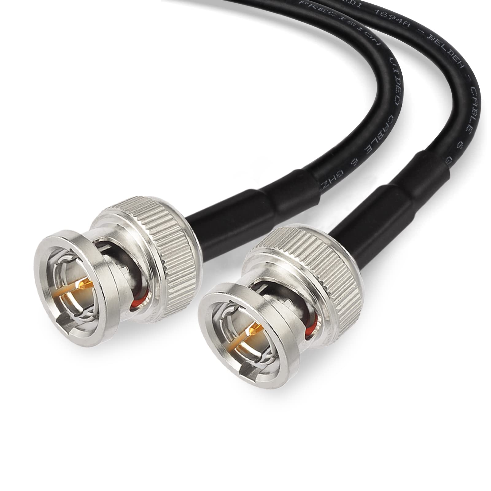Superbat SDI Cable 50ft BNC Cable 3G/6G/12G (Belden 1694A Black) Supports HD-SDI/3G-SDI/4K/8K Video Security Camera CCTV Systems, SDI Precision Video Wire