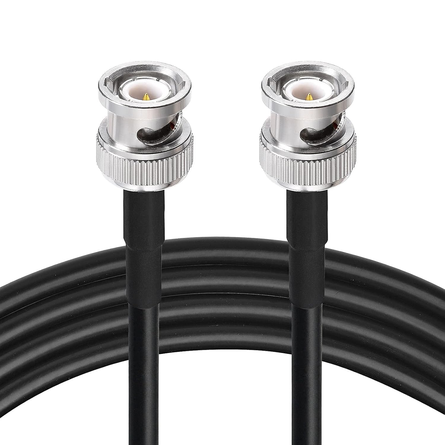 Superbat BNC Cable 25ft BNC Male to Male Connectors 50 Ohm RG58 Coax Cable for Radio Antenna Tuner Scanner Oscilloscope Generator HD SDI Converter Video Balun etc.