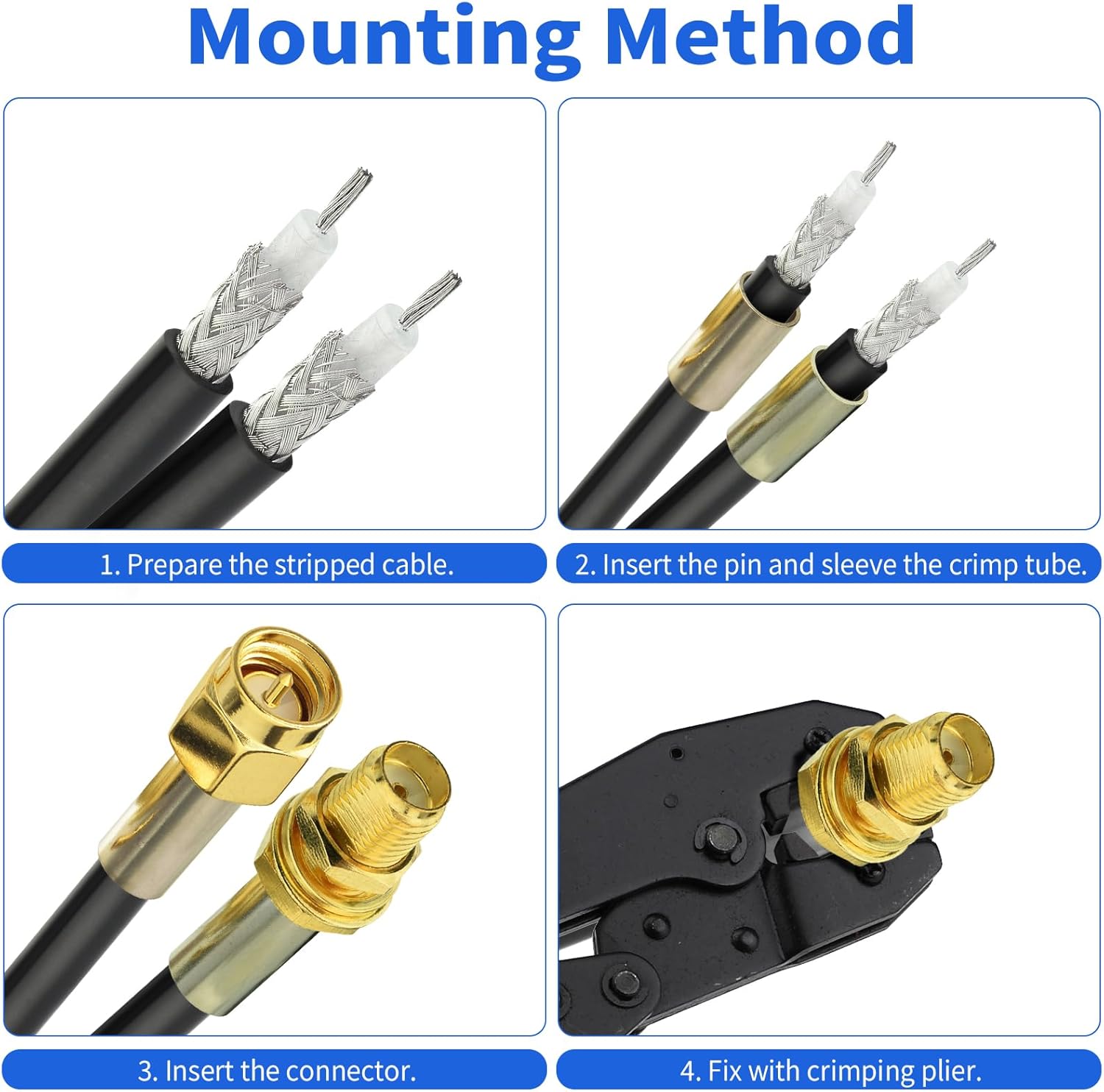 Superbat RG58 Coaxial Cable 100ft, 50 Ohm RG-58 Coax Cable for CB Radio Antenna Extension Cable etc.