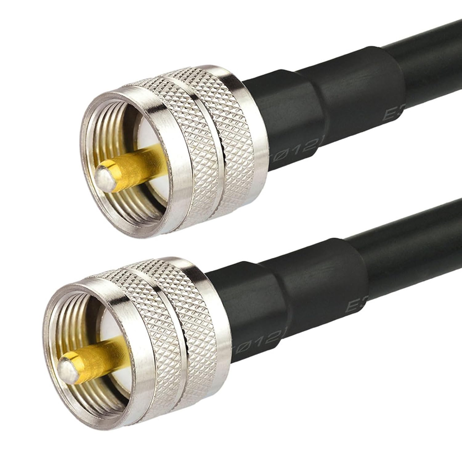 Superbat CB Coax Cable  KSR 400 UHF Coaxial Cable PL-259 UHF Male Coax Cable Low Loss 50 ohm CB Cable for Ham Radio CB Amateur Radio SWR Meter Antenna Analyzer