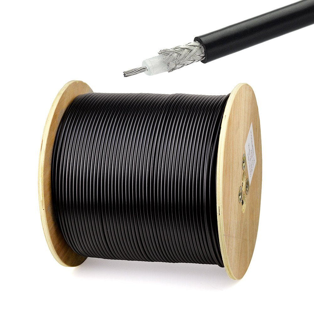 Superbat RG58 Coaxial Cable 100ft, 50 Ohm RG-58 Coax Cable for CB Radio Antenna Extension Cable etc.