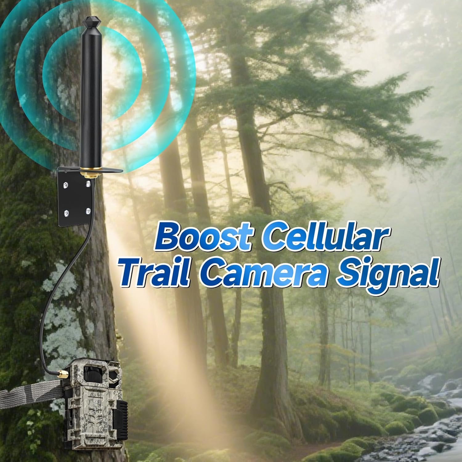 Superbat 4G LTE Outdoor Wall Mount Cellular Antenna Waterproof SMA Male Antenna for Verizon AT&T T-Mobile Sprint 4G LTE Router Gateway Modem Trail Camera