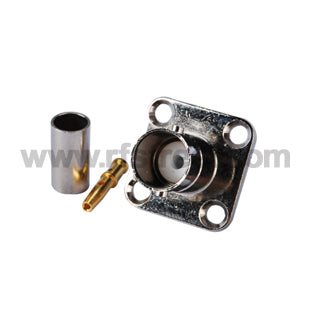 75-Ohm-RF-BNC-Connector-Crimp-Jack-4-Hole-Panel-Mount-for-LMR195-RG58_B04-FJL19HL4-41BS00_PT01