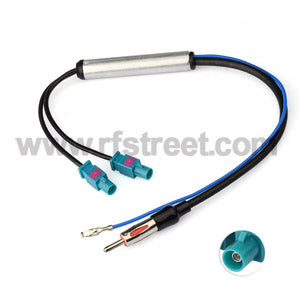 Audi-VW-Radio-Antenna-Adapter-cable-30cm-Twin-Fakra-Z-Diversity-System-Fakra_AC-F04SP-F03Z1SP-F03Z1SP-VW-30_PT00