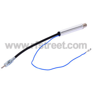 Auto-Inline-Antenna-ISO-DIN-Radio-FM-AM-Stereo-Signal-Amp-Amplifier-Booster-Cable-Coax-Male-to-Female-w-Power-Input_DB1-2078_PT02