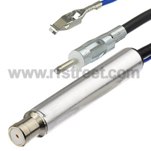 Auto-Inline-Antenna-ISO-DIN-Radio-FM-AM-Stereo-Signal-Amp-Amplifier-Booster-Cable-Coax-Male-to-Female-w-Power-Input_DB1-2078_PT03
