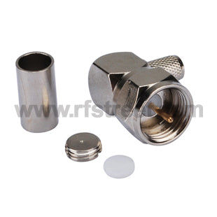 F-Crimp-Coax-RF-connector-Plug-Right-Angle-for-LMR195_F01-RAL19-41BS00_PT00