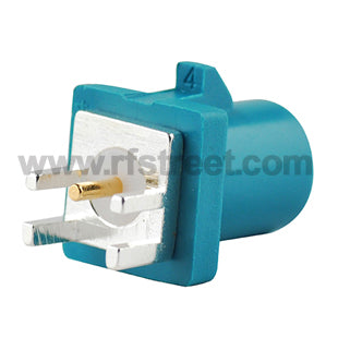 Fakra-Plug-End-Launch-PCB-mount-Waterblue-Neutral-Code-connector_F03-SPEDM-Z_PT01