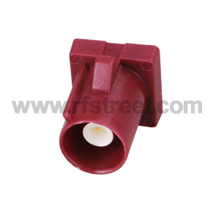 Fakra-Plug-End-Launch-PCB-mount-straight-Bordeaux-for-Violet-Car-GSM_F03-SPEDM-D_PT00