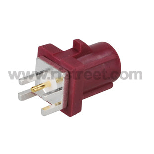 Fakra-Plug-End-Launch-PCB-mount-straight-Bordeaux-for-Violet-Car-GSM_F03-SPEDM-D_PT01