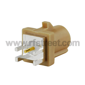 Fakra-SMB-Male-PCB-mount-Plug-End-Launch-Beige-Blutooth-RF-connector_F03-SPEDM-I_PT01