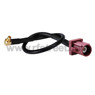 MMCX-Plug-RA-to-Fakra-Plug-D-pigtail-50-Ohm-Cable-RG174_AC-F03DSP-M01RA-174-15_PT00