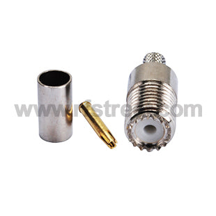 Mini-UHF-Crimp-Jack-RF-Coax-RF-Connector-for-LMR195-COAX-CABLE-RG58_U02-SJL19-41BS00_PT00