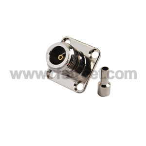 N-Crimp-Jack-panel-mount-4-hole-connector-for-RG316-RG174_N01-FJ316HL4-41BS00_PT00