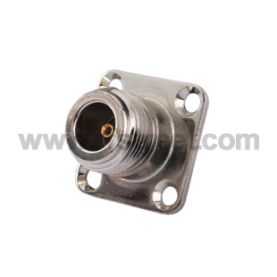 N-Solder-Jack-with-4-hole-panel-mount-for-Semi-rigid-141-RF-Connector_N01-FJS14HL4-41BS00_PT01