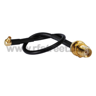 Pigtail-MMCX-Plug-RA-to-SMA-Jack-bulkhead-Cable-RG174-20cm_AC-M01RA-S01BH-174-20_PT00