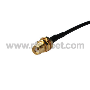 Pigtail-cable-SMA-female-bulkhead-to-TS-9-male-Right-Angle-RG174-Custom-RF-cable-assembly_AC-S01BH-T04RA-174-15_PT01