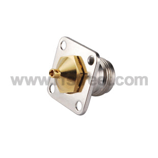RF-Connector-N-Solder-Jack-with-4-hole-panel-mount-for-Semi-rigid-086_N01-FJS08HL4-41BS00_PT01