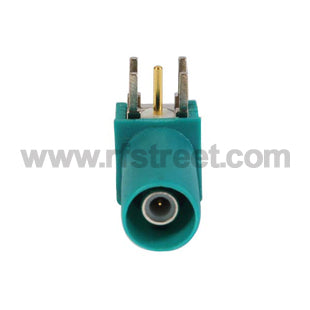 RF-Fakra-Connector-Plug-PCB-mount-right-angle-Waterblue-5021-Neutral-coding_F03-RAPT4-Z_PT01