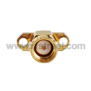 RF-SMA-Connector-2-hole-panel-mount-plug-with-short-dielectric-and-solder-post_S01-FPHL2-11BS01_PT00