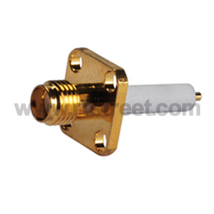RF-SMA-Connector-4-hole-panel-mount-Jack-with-long-extended-dielectric-and-solder-post-terminal_S01-FJHL4-11BS03_PT00