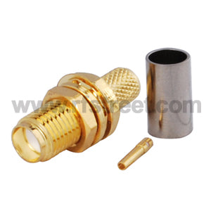 RF-SMA-connector-Crimp-Jack-bulkhead-for-LMR195_S01-BHL19-11BS00_PT00